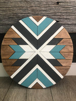 Barn Quilt Round Sign