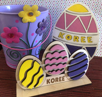 Easter Paint Kit- Personalized Egg Stand